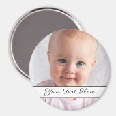 Aimant Créez facilement votre propre logo Ajouter photo A (Recto/Verso)