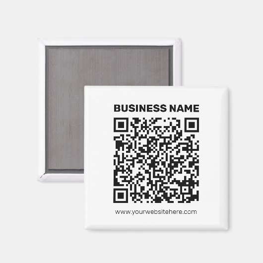Aimant Créez instantanément un code QR pour n'importe que (Recto/Verso)