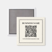 Aimant Créez instantanément un code QR scannable pour l'e (Recto/Verso)