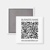 Aimant Créez un code QR professionnel instantanément avec (Recto/Verso)