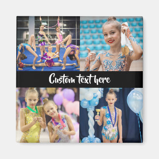 Aimant Créez vos propres 4 photos Collage Gymnastique