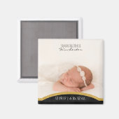 Aimant Créez votre | Faire-part de naissance photo bébé (Recto/Verso)