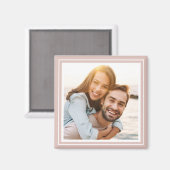Aimant Créez Votre Propre Cadeau Personnalisé Photo Rose (Recto/Verso)