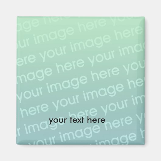 Aimant Créez votre propre carré d'aimant 2 pouces personn (Devant)