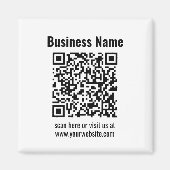 Aimant Créez votre propre code QR | Transparent (Devant)