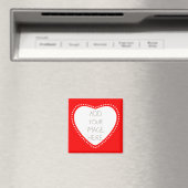 Aimant Créez votre propre coeur rouge (In Situ (Lave-vaisselle))