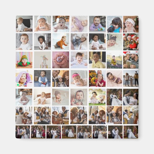 Aimant Créez votre propre collection photo de 50 (Devant)