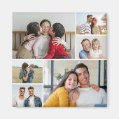 Aimant Créez votre propre collection photo de 6 personnes (Devant)