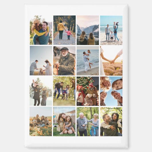 Aimant Créez votre propre collection photo personnalisée  (Recto)