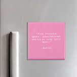 Aimant Créez votre propre devis<br><div class="desc">Créez votre propre aimant de devis personnalisé. Caractéristiques minimaliste typographie de machine à écrire.</div>
