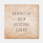 Aimant Créez votre propre devis de motivation papier Vint (Devant)