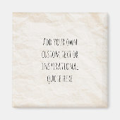 Aimant Créez votre propre devis de motivation papier Vint (Devant)