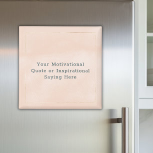 Aimant Créez votre propre devis motivationnel Or rose