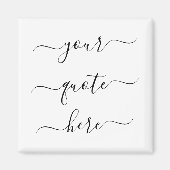 Aimant Créez votre propre devis personnalisé Script éléga (Devant)