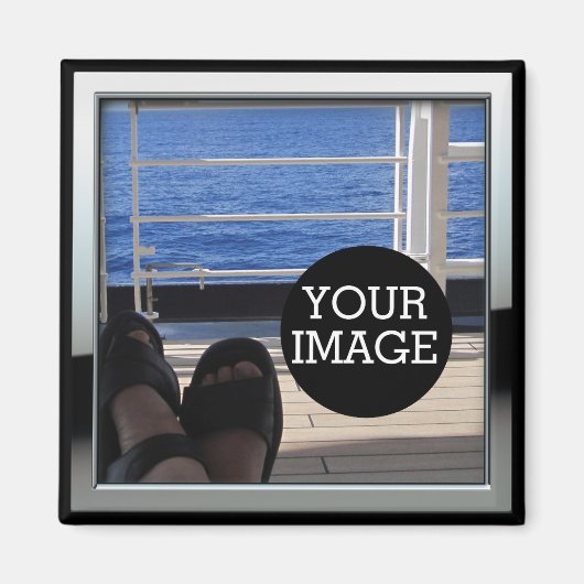Aimant Créez votre propre ici dans Chrome Style Frame (Devant)
