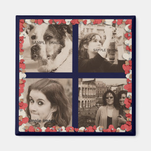 Aimant Créez Votre Propre Instagram Photos Mignons Coeurs