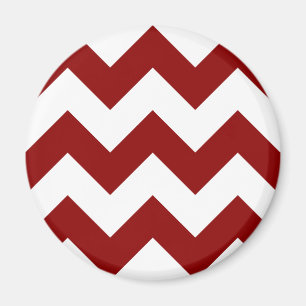 Aimant Créez votre propre Motif Big Dark Red Zigzag