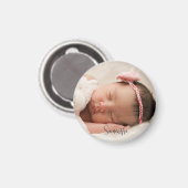 Aimant Créez votre propre nom photo (Recto/Verso)