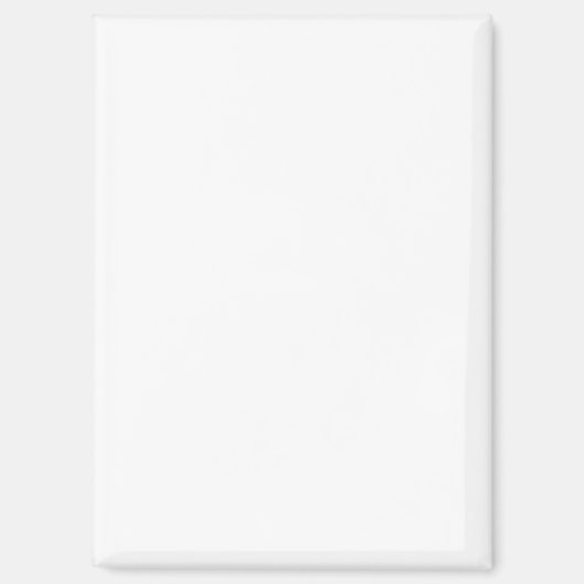 Aimant Créez votre propre personnalisation blanche (Recto)