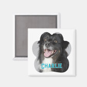 Aimant Créez votre propre photo de chien animal de compag (Recto/Verso)