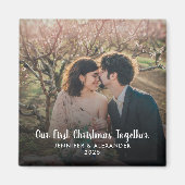 Aimant Créez votre propre photo First Christmas Together (Devant)