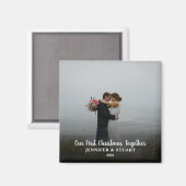 Aimant Créez votre propre photo First Christmas Together (Recto/Verso)