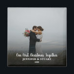 Aimant Créez votre propre photo First Christmas Together<br><div class="desc">Créez votre propre aimant photo First Christmas Together. Très bon souvenir de Noël. Ajoutez vos propres photos,  ajoutez votre texte et vos noms et créez un aimant unique et personnel.</div>