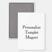 Aimant Créez votre propre rectangle 2,5" x 3,5" professio (Recto/Verso)
