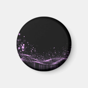 Aimant Créez votre propre ruban pailleté rose personnalis