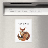 Aimant Crème Brown cool Orange Fox (In Situ (Lave-vaisselle))