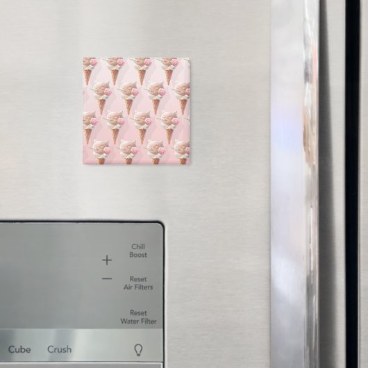 Aimant Crème de glace Kitty - Rosy & Dreamy (In situ (réfrigérateur))