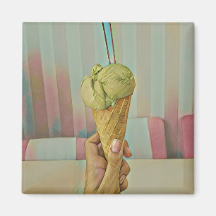 Aimant Crème glacée au chocolat