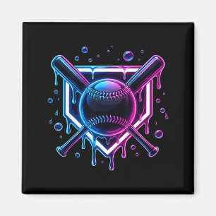 Aimant Crème Glacée Batteur de Baseball pour Enfants