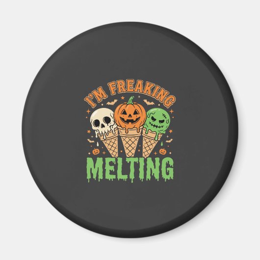 Aimant Crème Glacée Fondante Halloween (Devant)