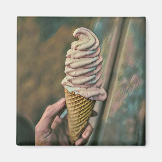 Aimant crème glacée froide cool (Devant)