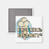 Aimant Crème glacée Futurs T-shirts et cadeaux maman (Recto/Verso)