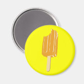 Aimant Crème glacée orange sur bâton (Recto/Verso)