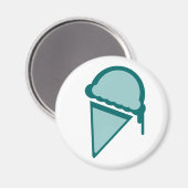 Aimant crème glacée rétro dripz (Recto/Verso)