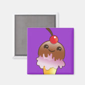 Aimant crème glacée yum ! (Recto/Verso)