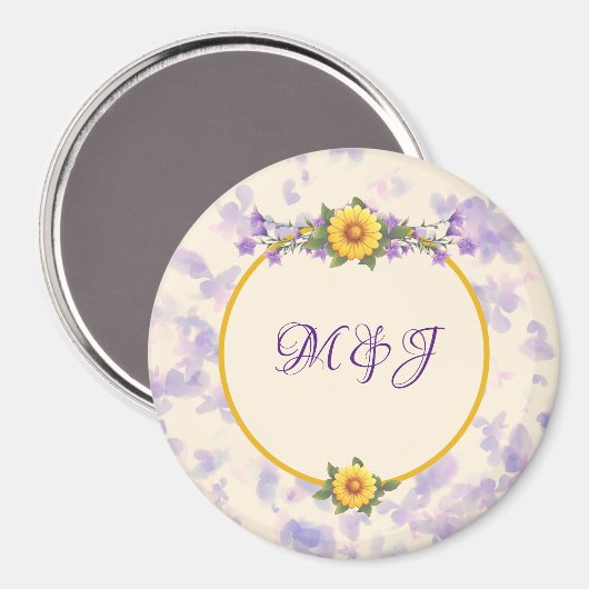 Aimant Crème Spring Garden Collection (Recto/Verso)