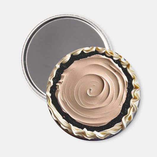 Aimant Crème Whiam Chocolate Pudding Pie Alimentation (Recto/Verso)