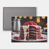 Aimant Crêpes au velours rouge (Recto/Verso)