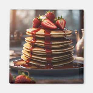 Aimant Crêpes aux fraises