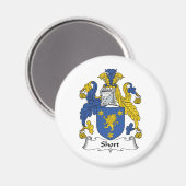 Aimant Crest de courte famille (Recto/Verso)