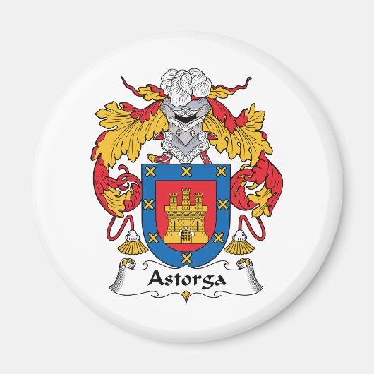 Aimant Crest de la famille Astorga (Devant)