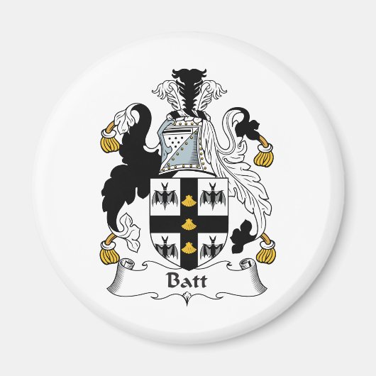 Aimant Crest de la famille Batt (Devant)