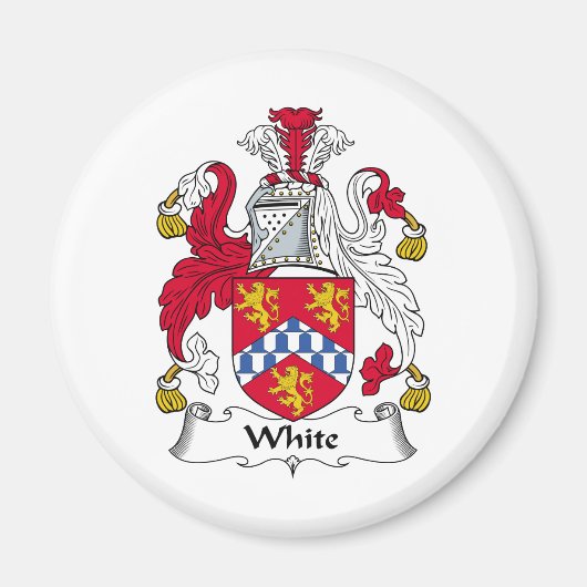 Aimant Crest de la famille blanche (Devant)