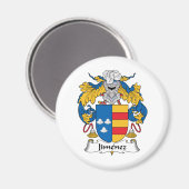 Aimant Crest de la famille Jimenez (Recto/Verso)
