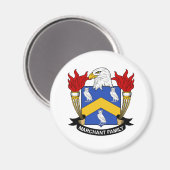 Aimant Crest de la famille Marchant (Recto/Verso)