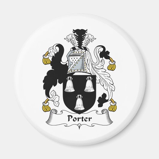 Aimant Crest de la famille Porter (Devant)